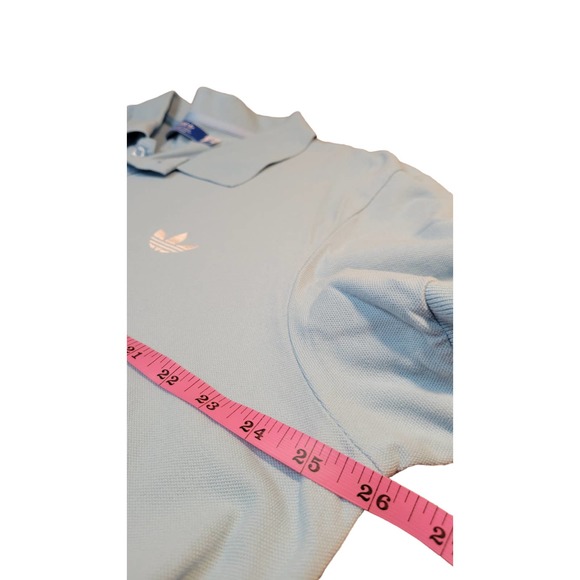 Adidas Men's Golf Polo Light Blue with Logo 2XL - Picture 5 of 6
